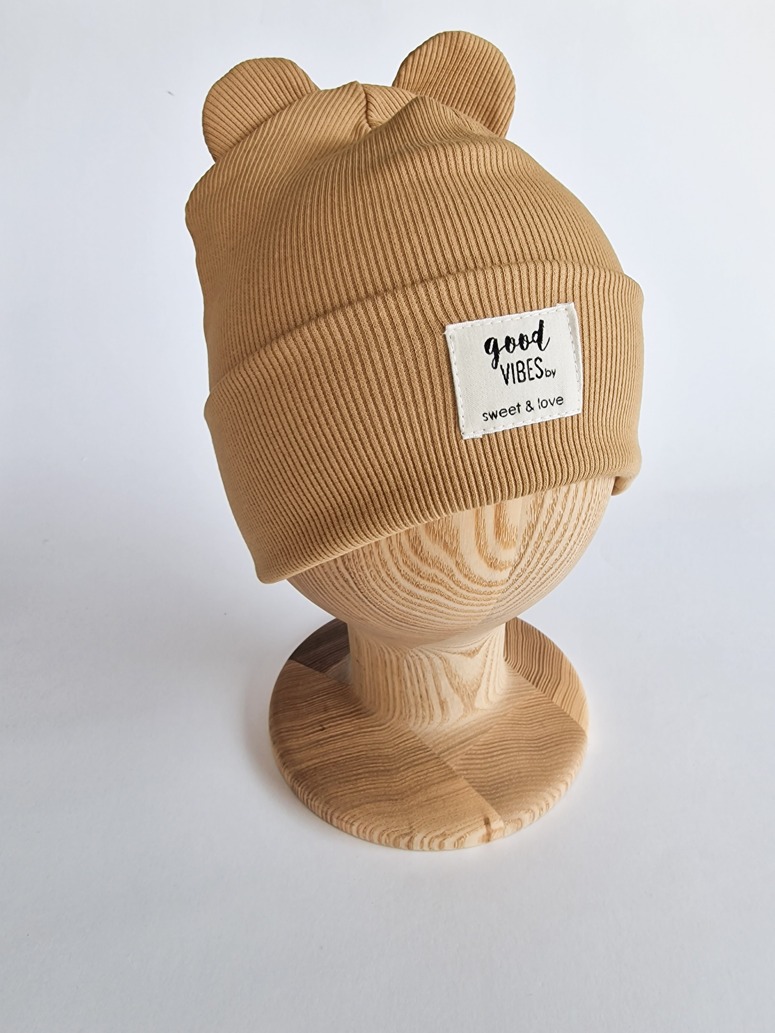 Winter bear beanie folded mustard - MintMouse (Unicorner Concept Store)