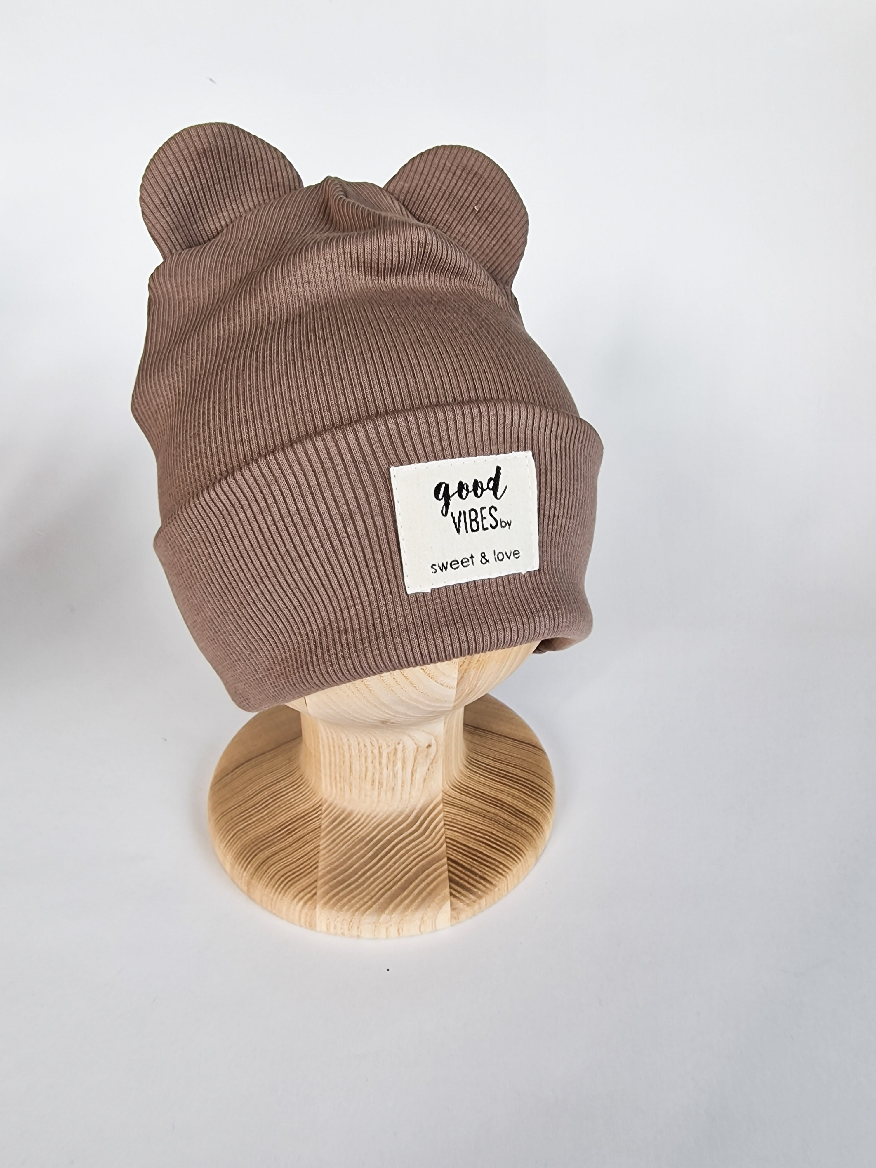 Winter folded bear beanie cappuccino - MintMouse (Unicorner Concept Store)