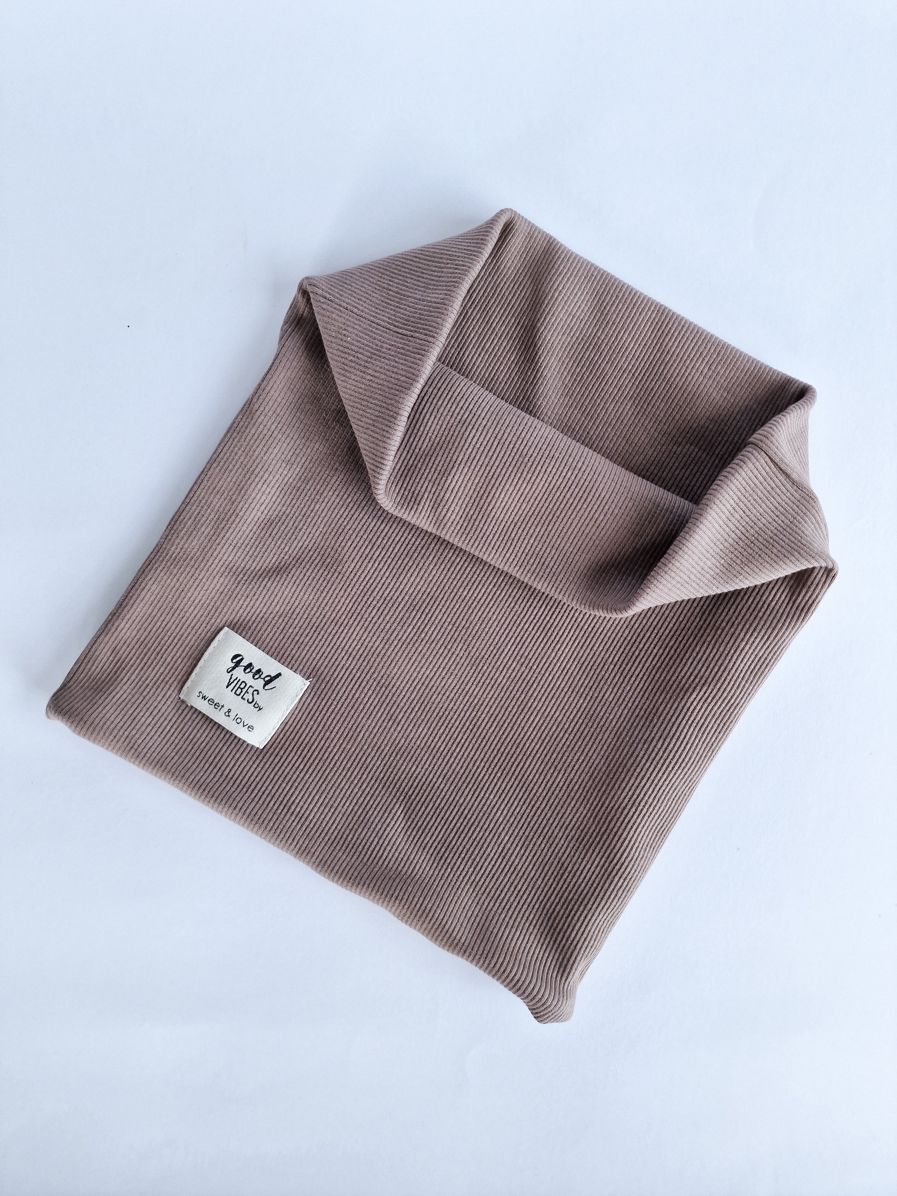 Ribbed tube scarf taupe grey - MintMouse (Unicorner Concept Store)