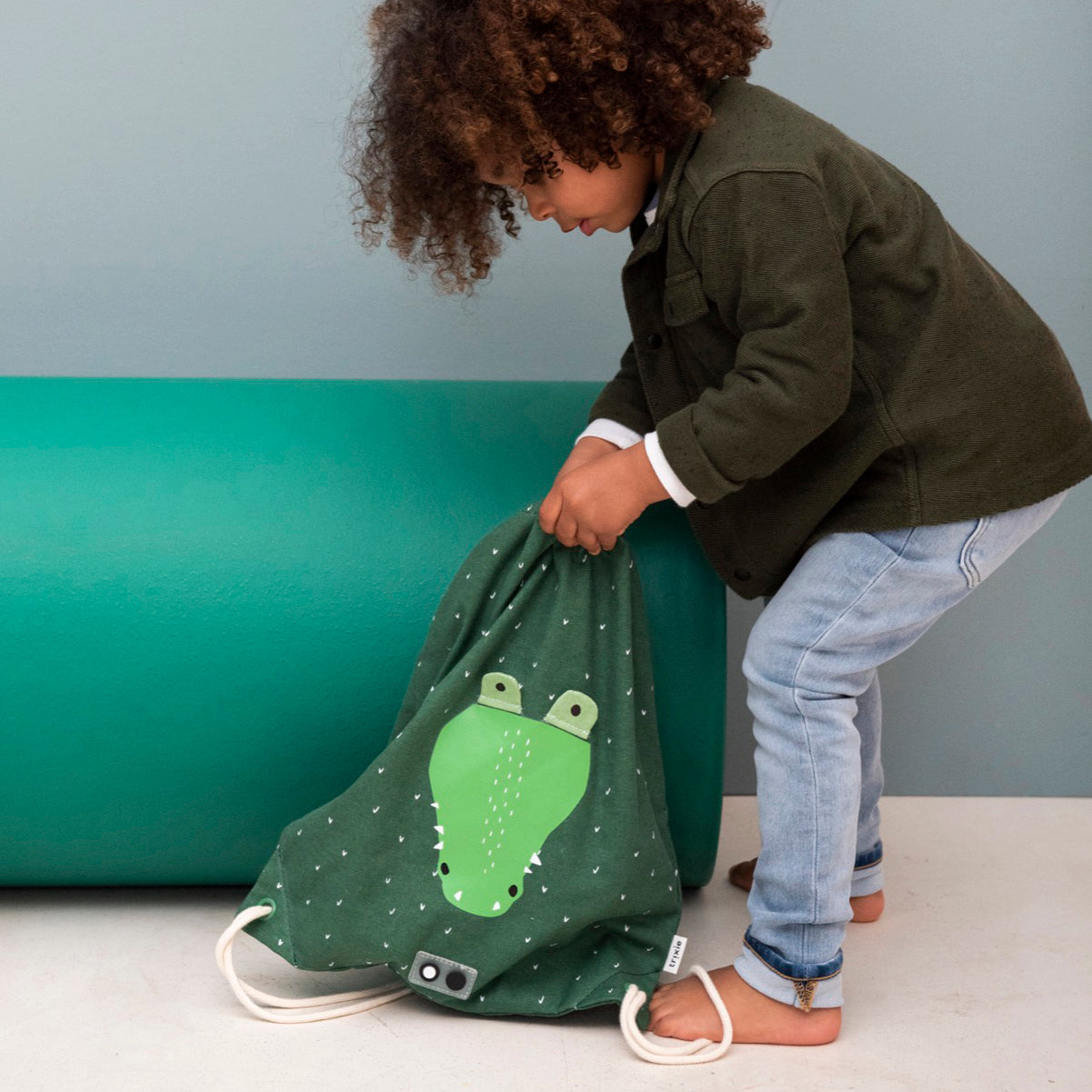 (19-215) Drawstring bag Trixie baby Mr. Crocodile - MintMouse (Unicorner Concept Store)