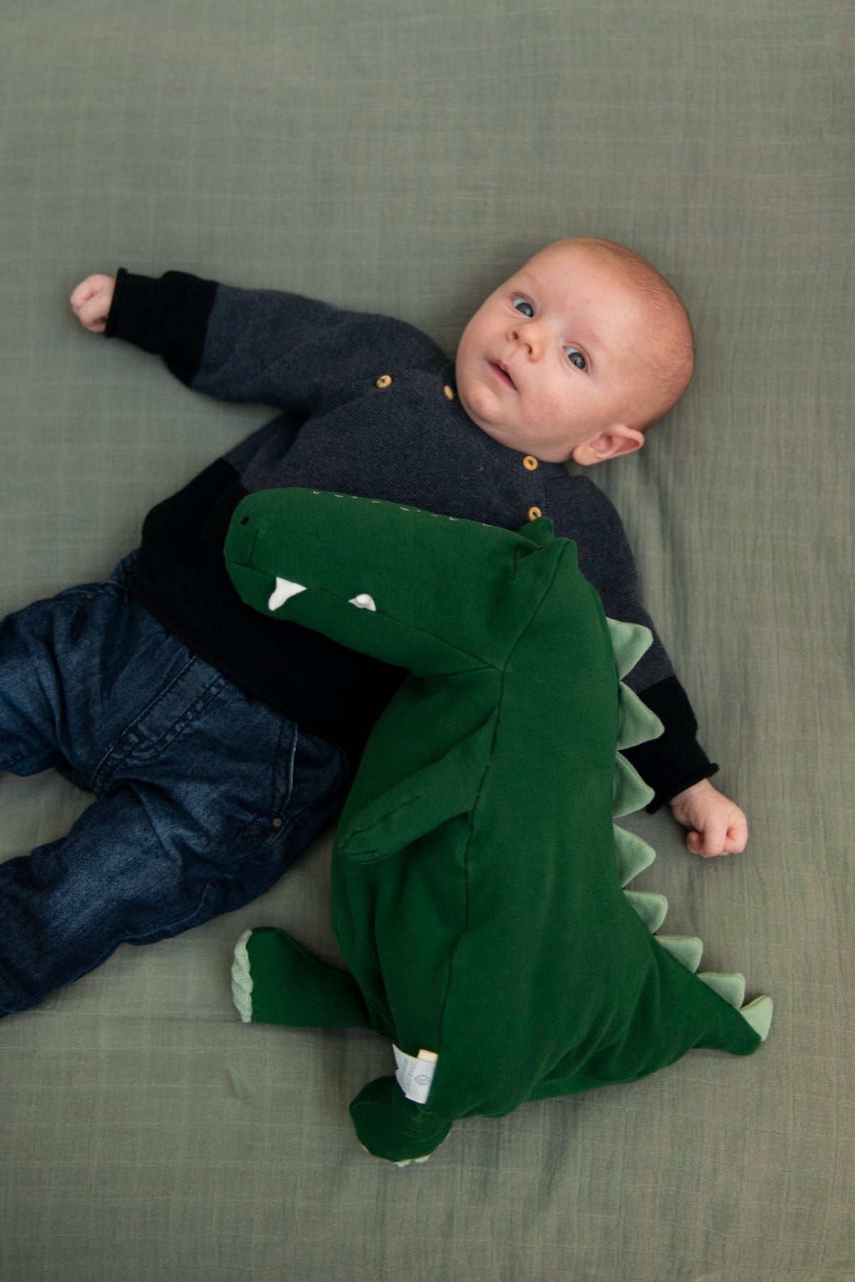 (25-215) Plush toy large Trixie baby - Mr. Crocodile - MintMouse (Unicorner Concept Store)