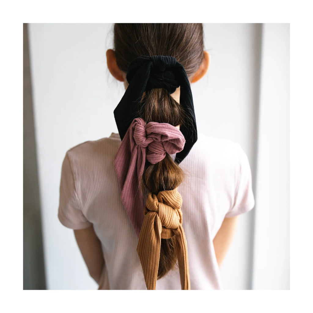 Scrunchie  with tail Blush rib - MintMouse (Unicorner Concept Store)