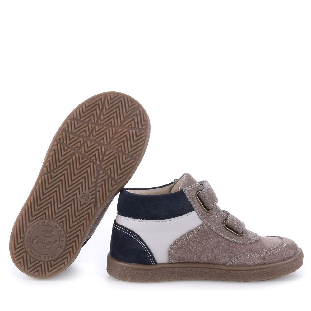(2754-4) Emel velcro shoes - Grey