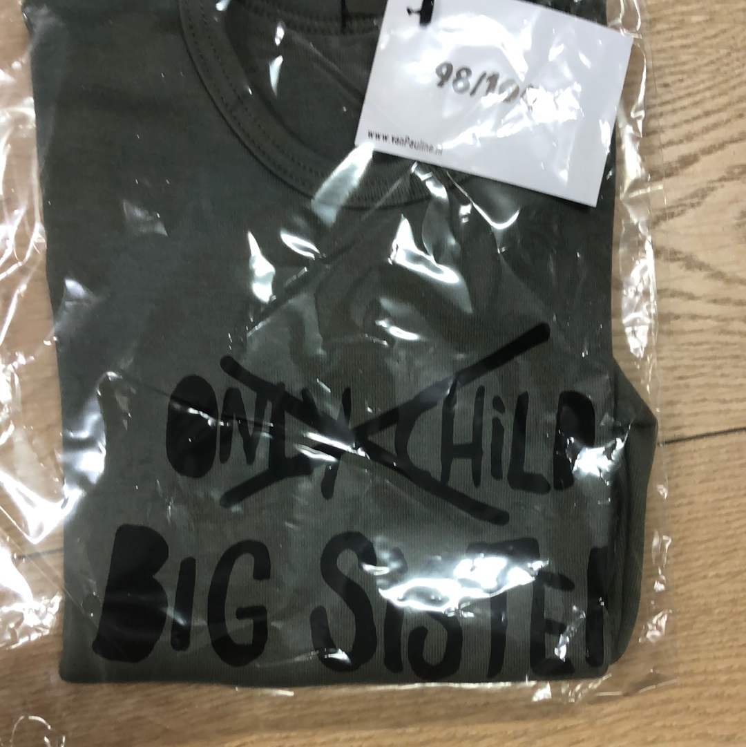 Shirt long sleeve - Big sister- khaki - MintMouse (Unicorner Concept Store)