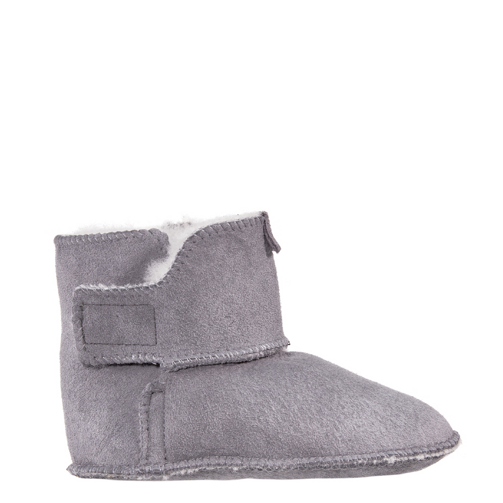 (K001-004) Soft Wool Baby Booties - grey - MintMouse (Unicorner Concept Store)