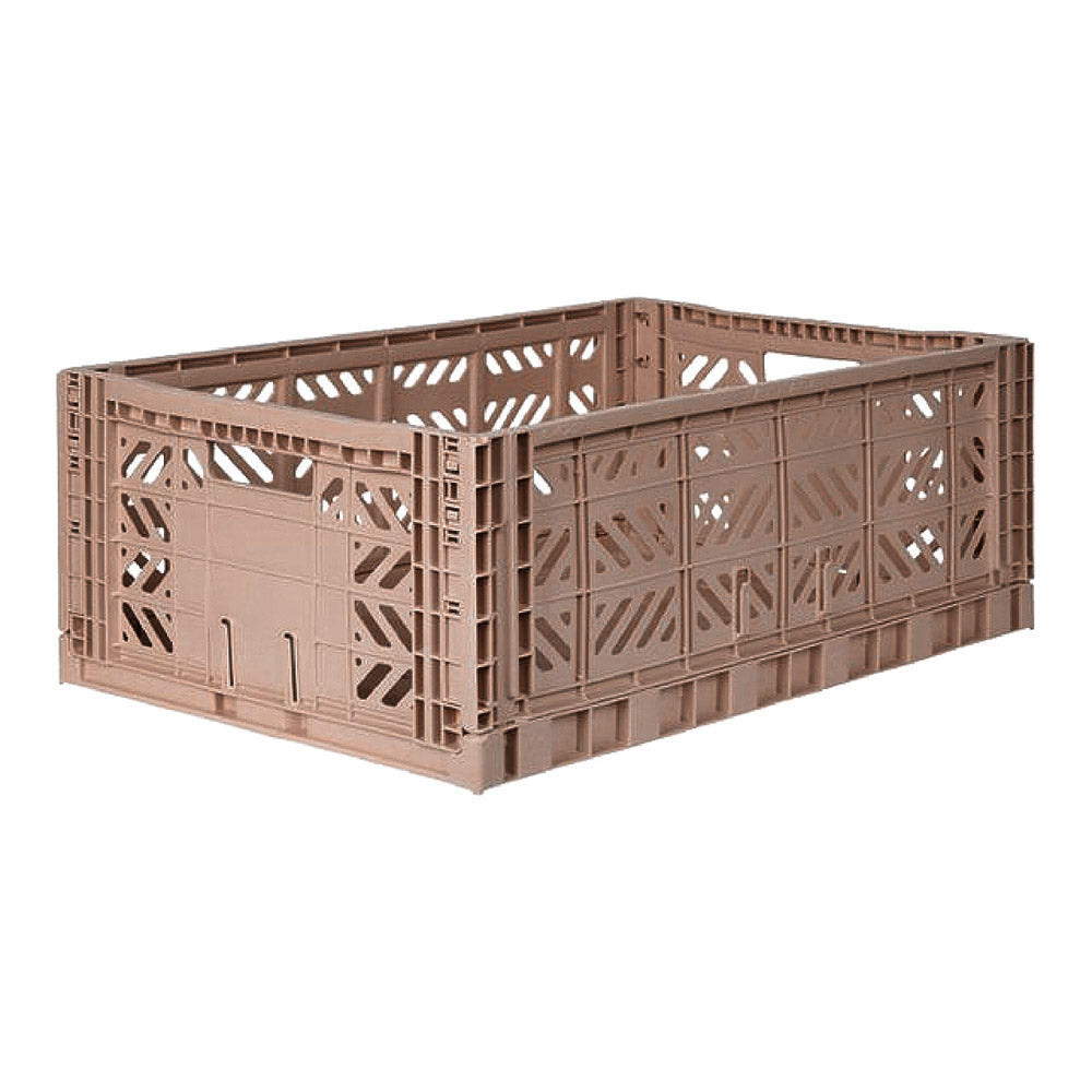 Folding crate Maxibox - Warm Taupe