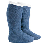 Merino wool-blend patterned knee socks JEANS