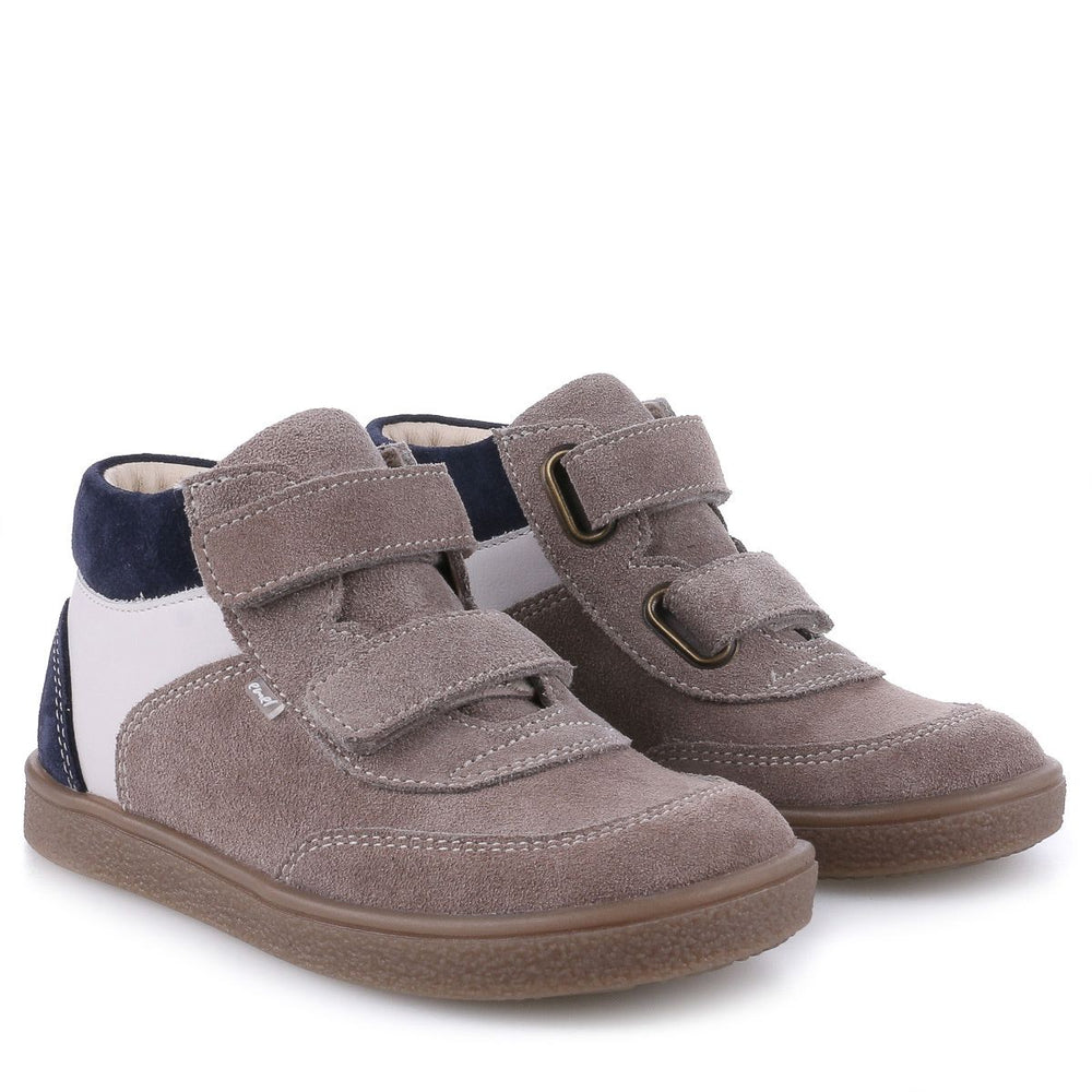(2754-4) Emel velcro shoes - Grey