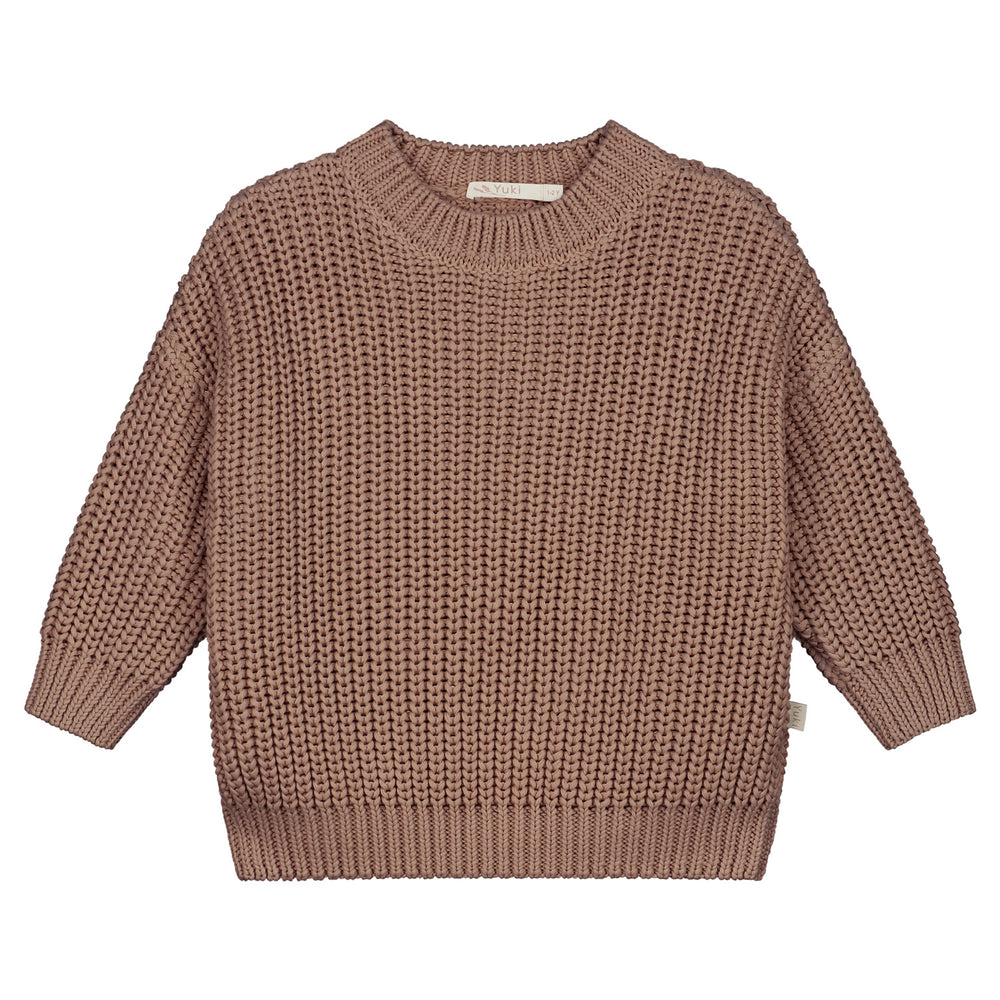 Chunky Knitted Sweater -Mist